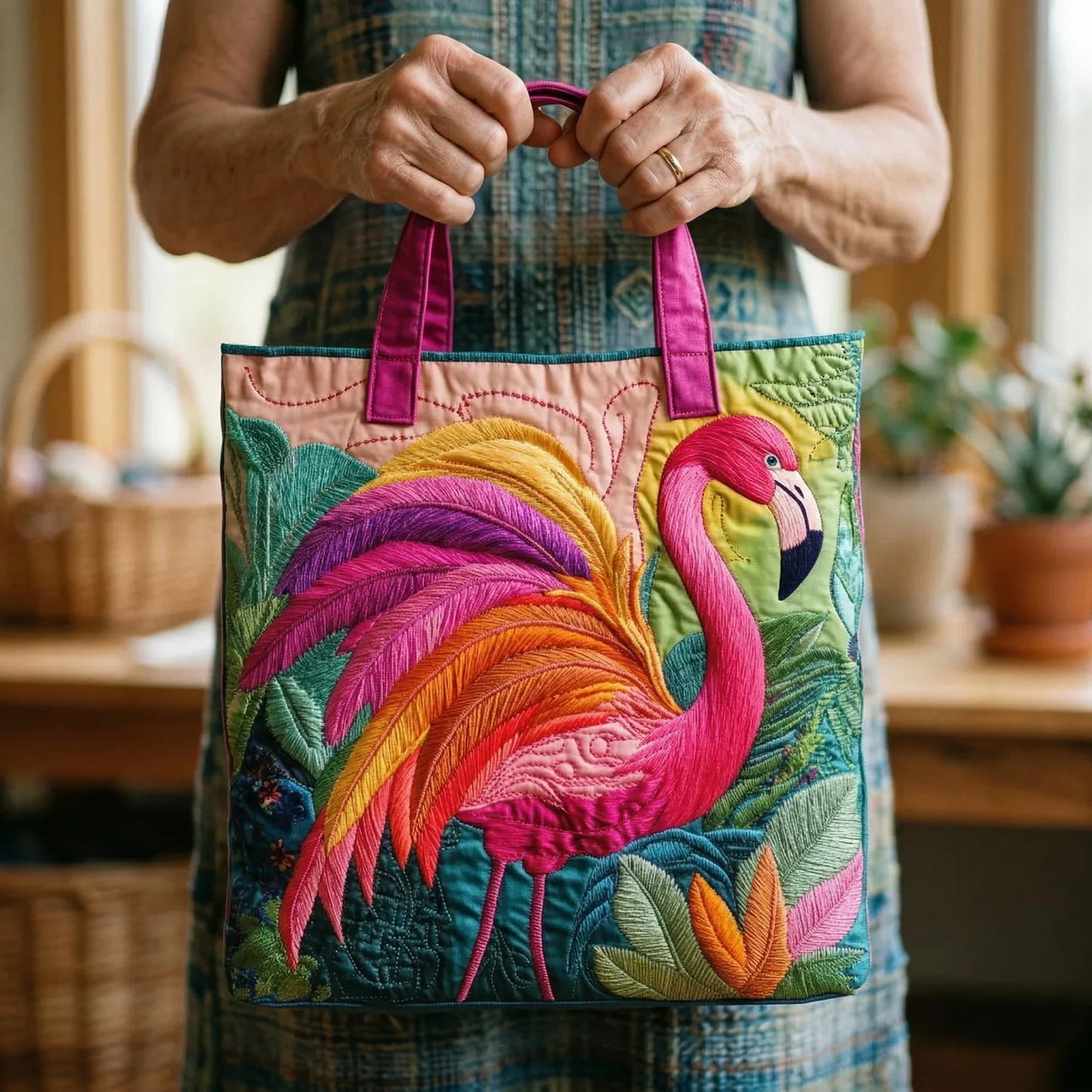 Bolsa Acolchada – Flamenco Arcoíris
