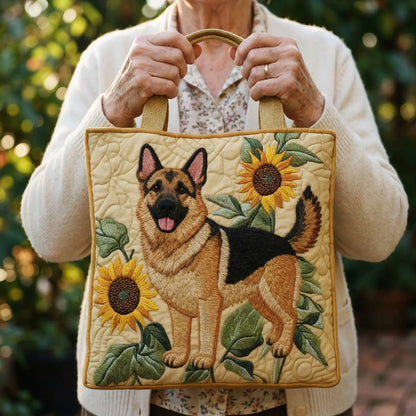 Bolsa Artesanal – Pastor Alemán Floral