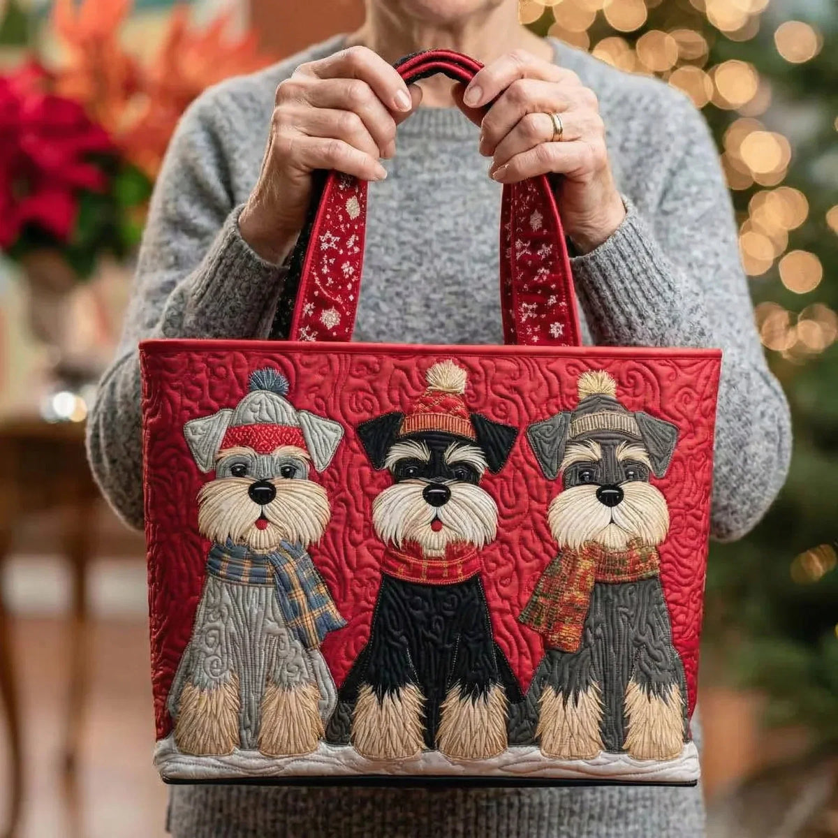 Bolsa Artesanal – Trío de Schnauzers