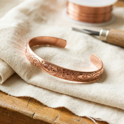 Pulsera de cobre Floración