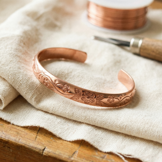 Pulsera de cobre Floración