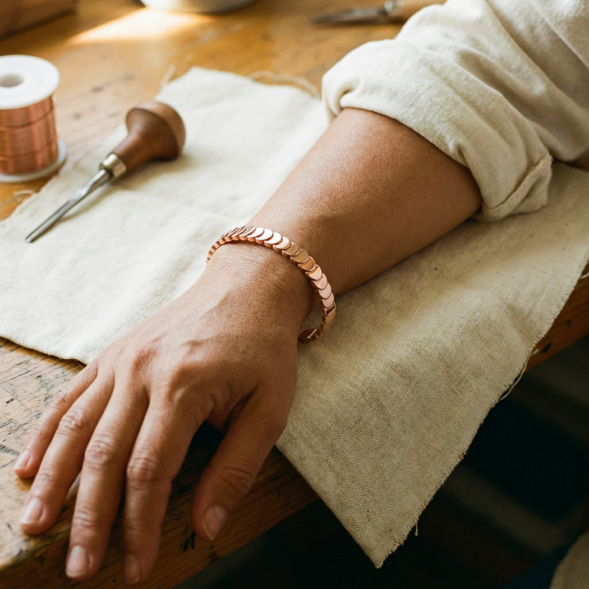 Pulsera de cobre Marea