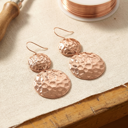 Aretes de cobre Solsticio