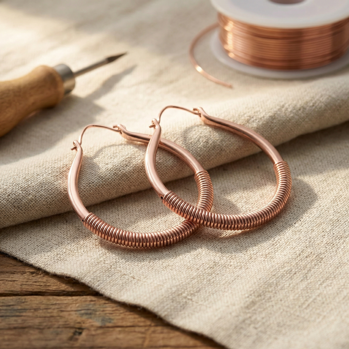 Aretes de cobre Arroyo