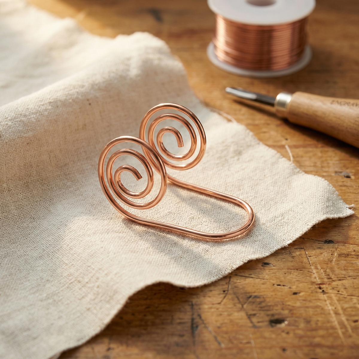 Pulsera espiral de cobre Flujo