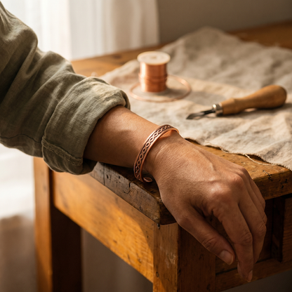 Pulsera de cobre Corriente