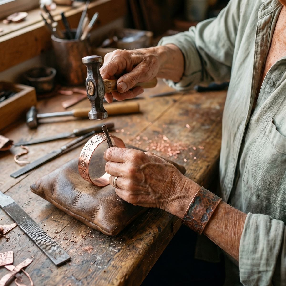Pulsera de cobre Campana