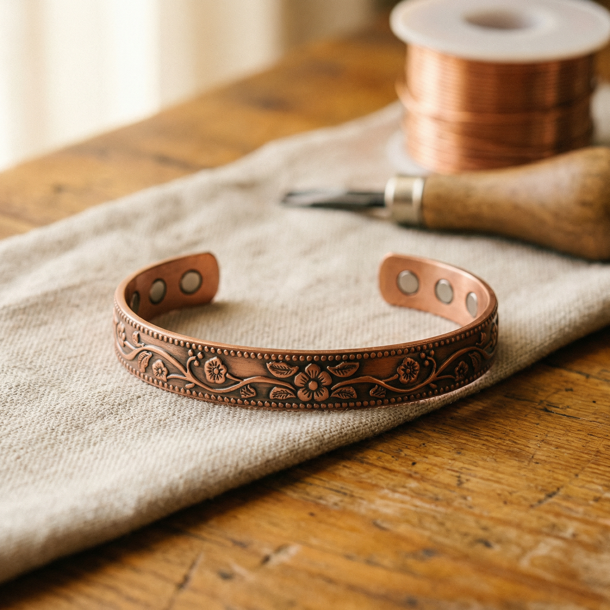 Pulsera de cobre Campana