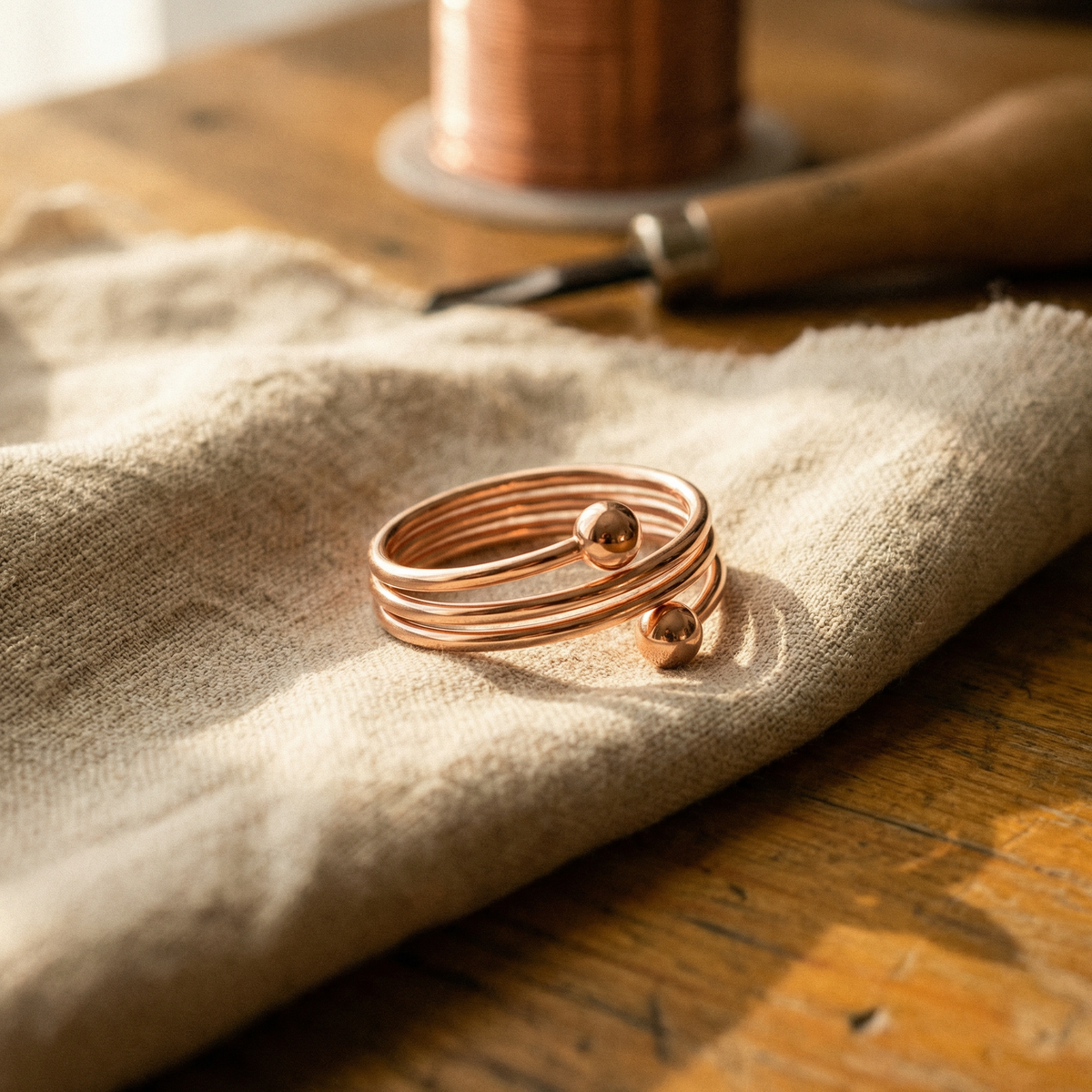 Anillo de aleación fina de cobre