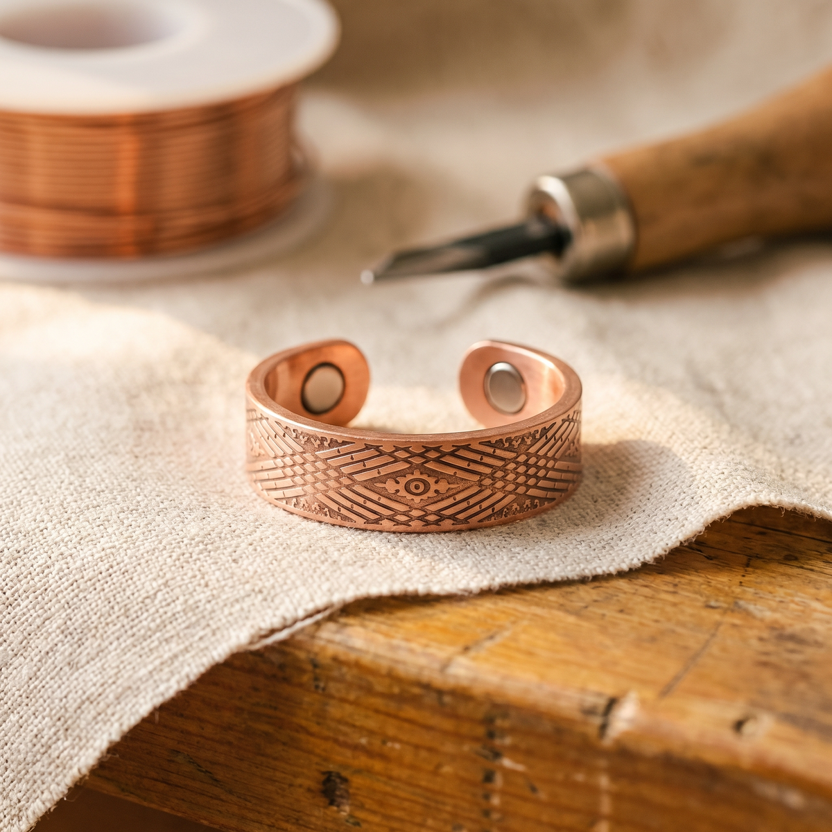 Anillo de cobre Reposo