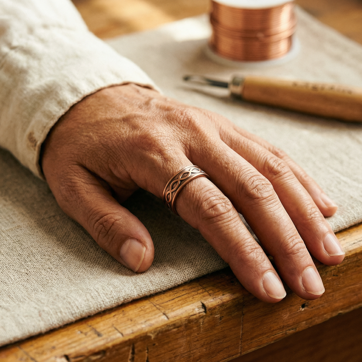Anillo de cobre Brasa