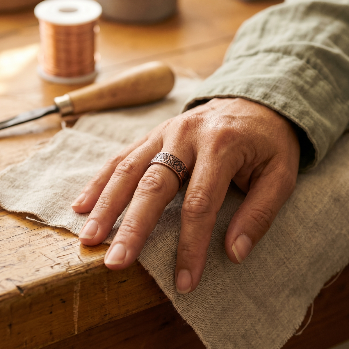 Anillo de cobre Palapa