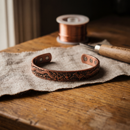 Pulsera de cobre Barro