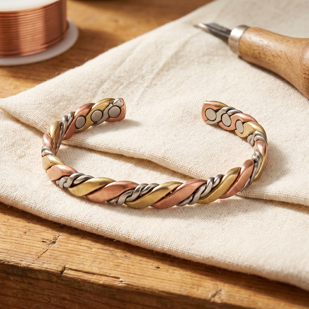 Pulsera de cobre Piedra