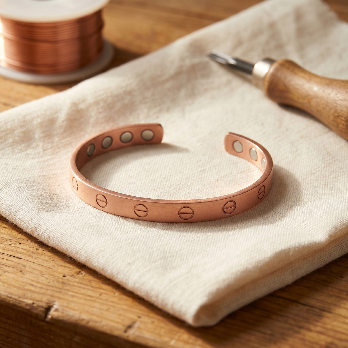 Pulsera de cobre Surco