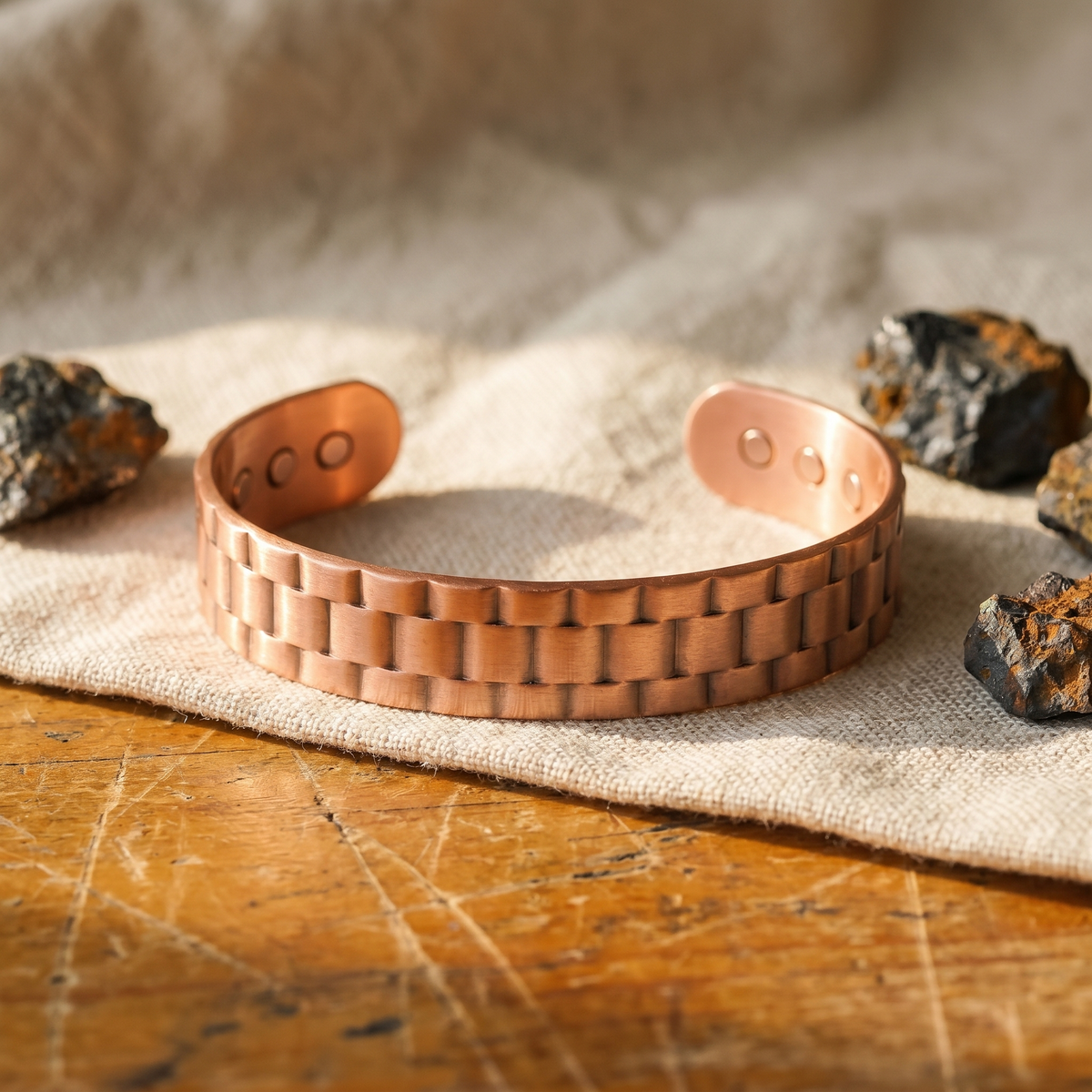 Pulsera de cobre para hombre Tizón