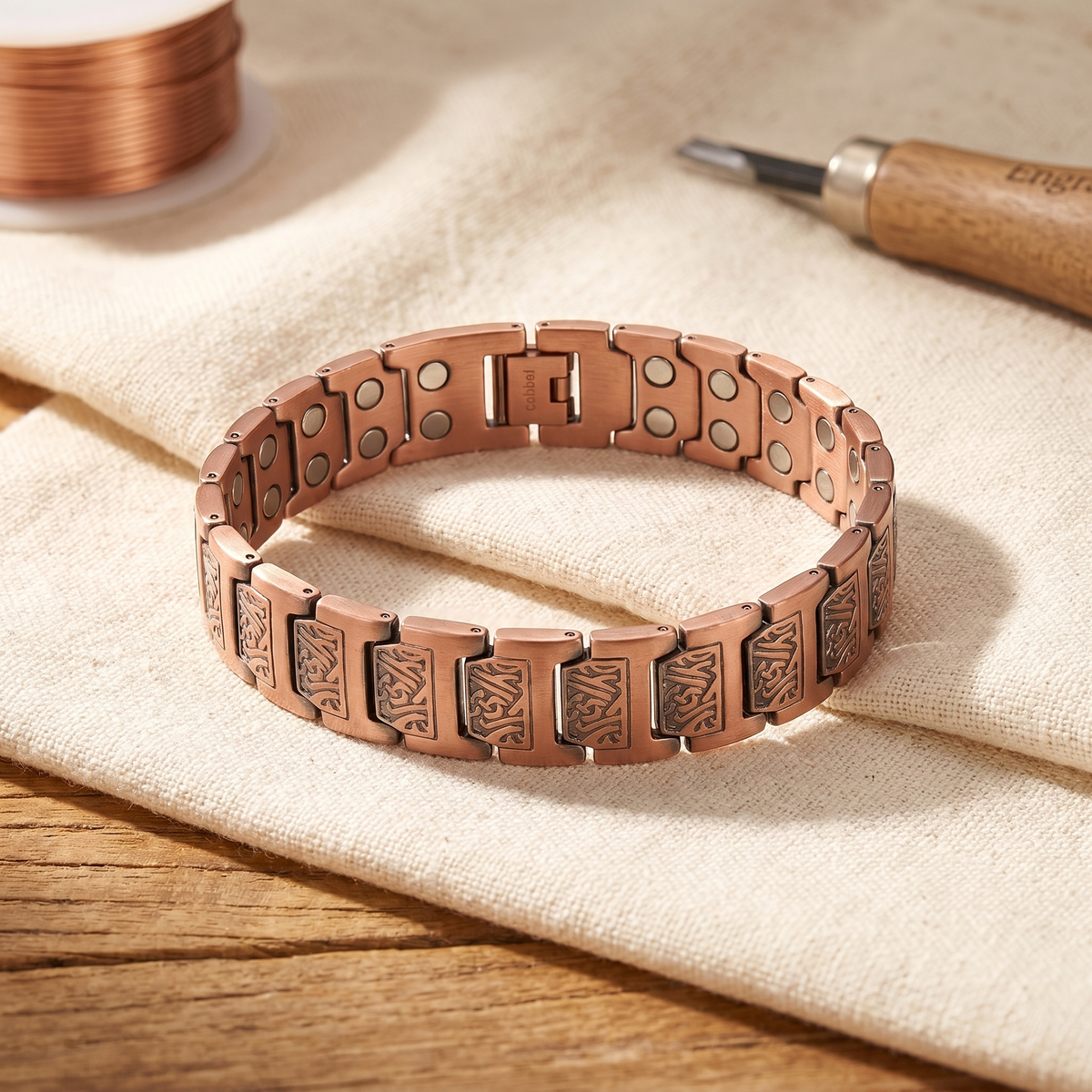 Pulsera de cobre para hombre Cañada