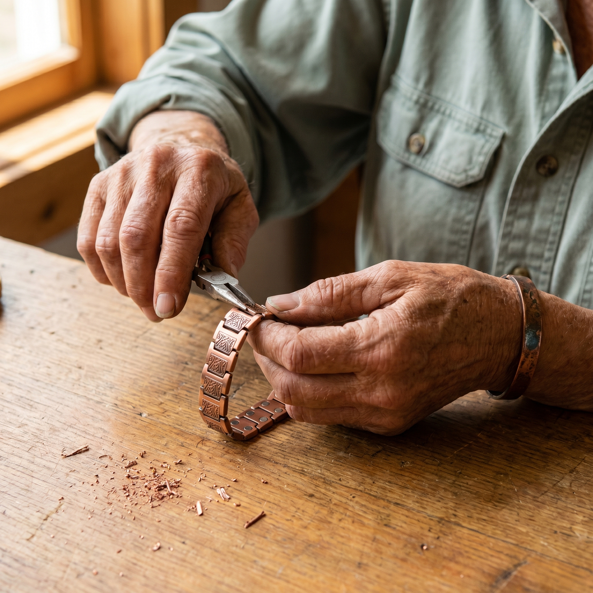 Pulsera de cobre para hombre Cañada