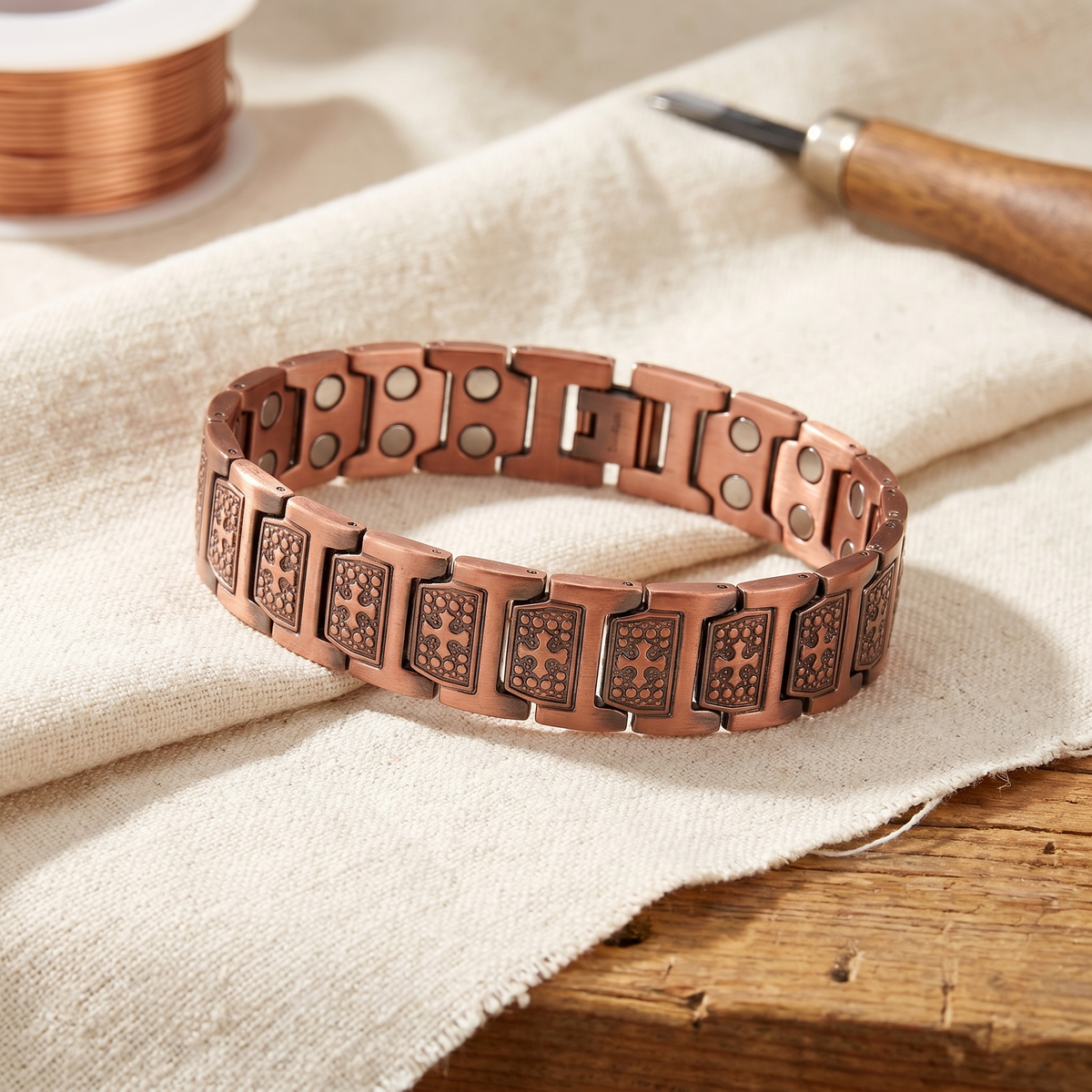 Pulsera de cobre para hombre Ráfaga