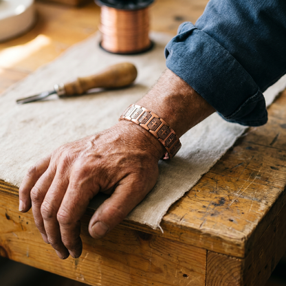 Pulsera de cobre para hombre Ráfaga