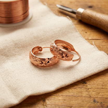 Aretes de cobre Rocío