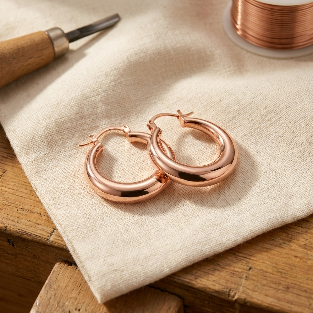 Aretes de cobre Alba