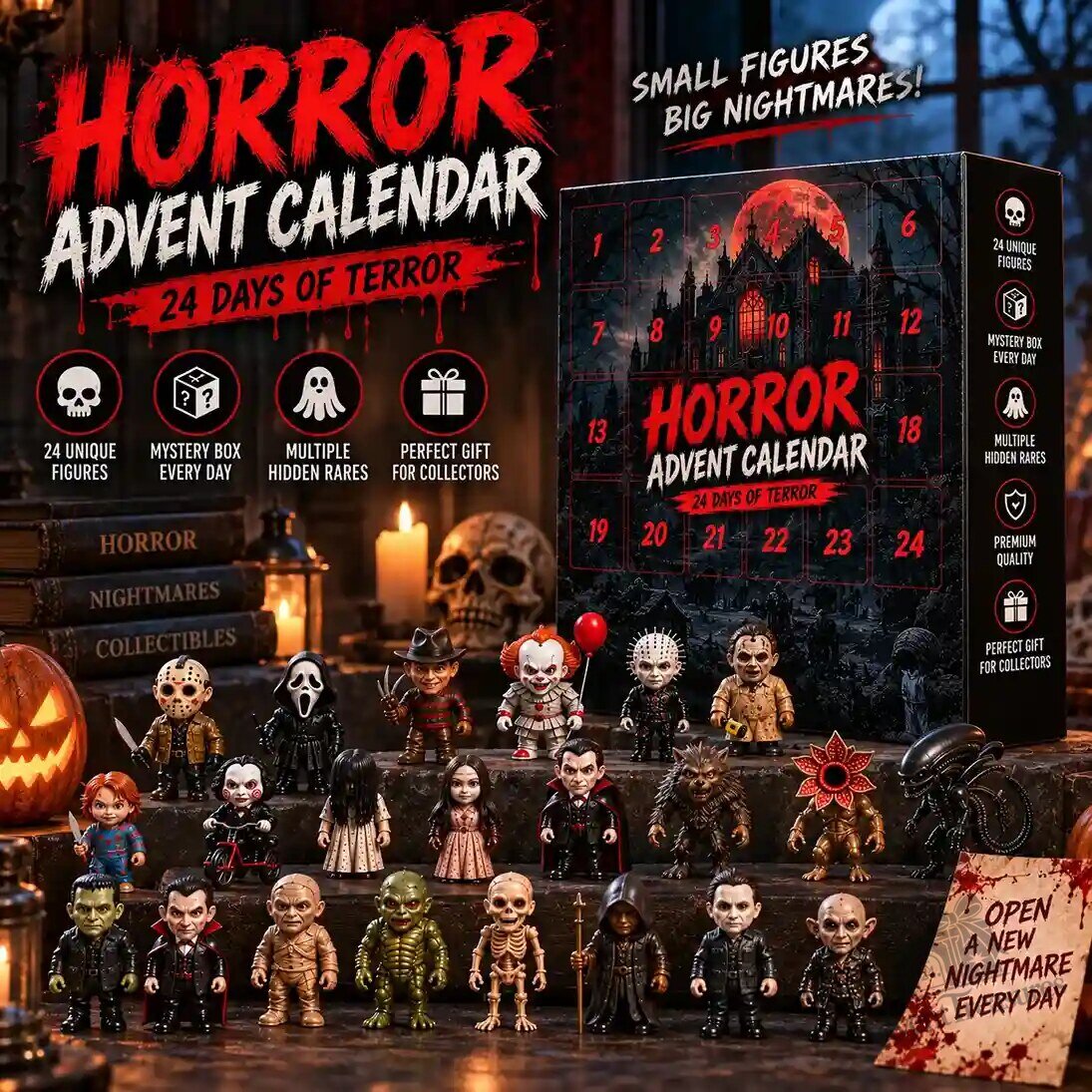 2026 Horror Movie Advent Calendar – Daily Chilling Collectibles