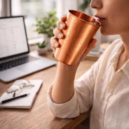 Vaso de cobre liso 350 ml