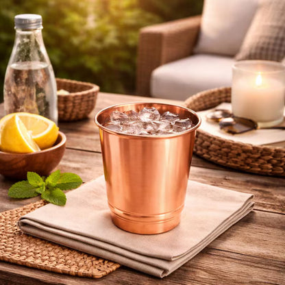 Vaso de cobre con bandas 350 ml