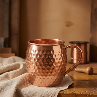Tarro de cobre martillado 450 ml