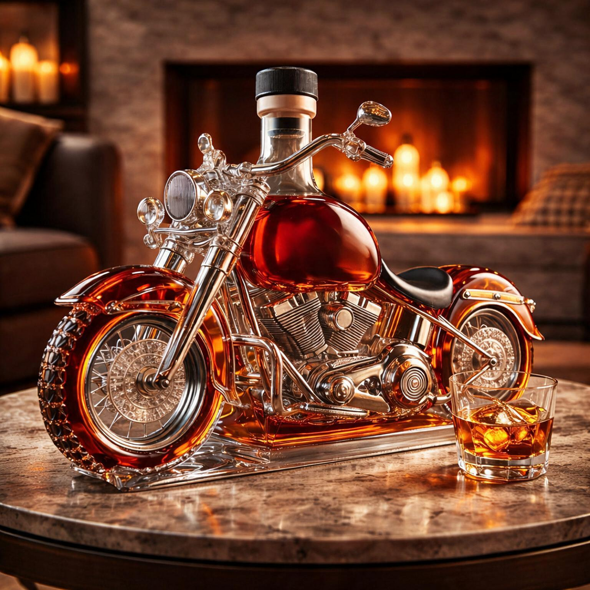 Licorera de Whisky – Edición Motocicleta Clásica