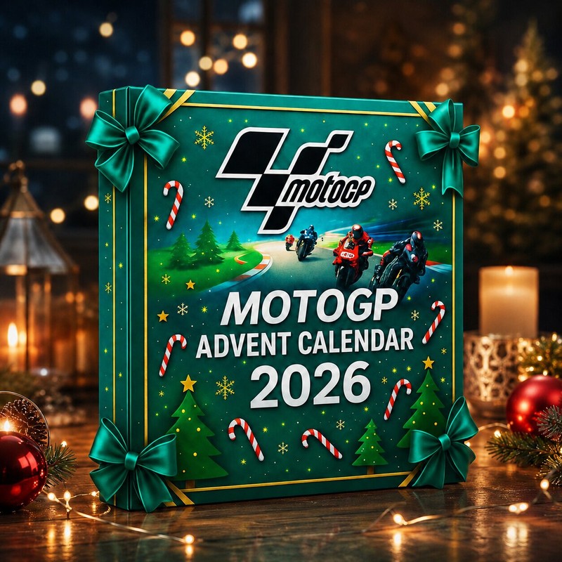 Calendario de Adviento de MotoGP 2026 - 24 compartimentos sorpresa con adornos de motocicletas
