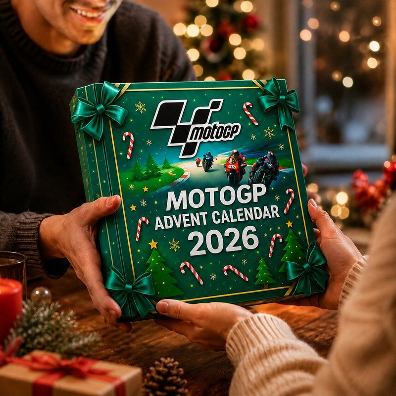 Calendario de Adviento de MotoGP 2026 - 24 compartimentos sorpresa con adornos de motocicletas