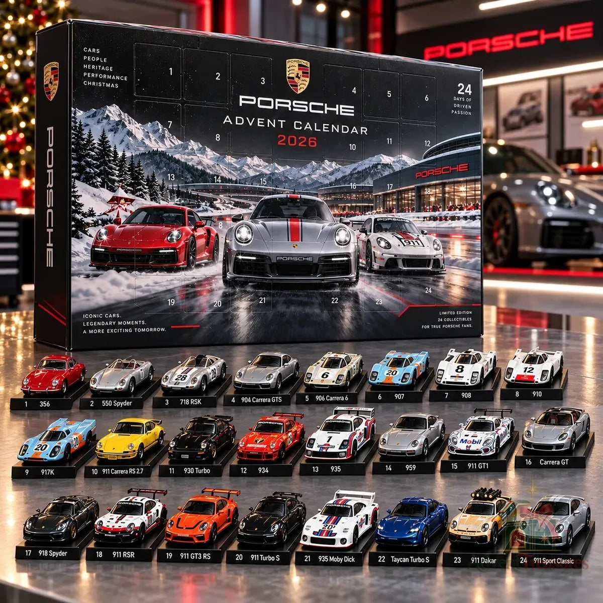Porsche Advent Calendar 2026 24 Cars Set