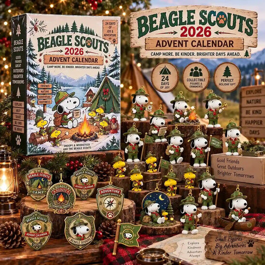 Snoopy Beagle Scout 2026 Advent Calendar