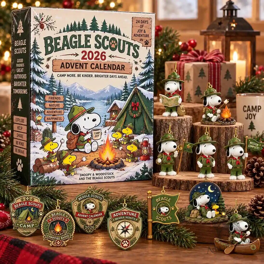 Snoopy Beagle Scout 2026 Advent Calendar