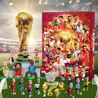 Calendario de Adviento con temática de fútbol - Cuenta regresiva navideña de 24 días