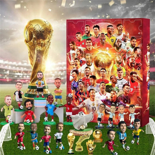 Calendario de Adviento con temática de fútbol - Cuenta regresiva navideña de 24 días