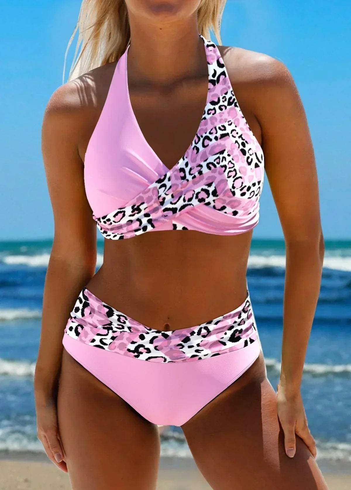 bikini de tiras cruzadas