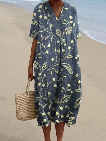 Vestido de Verano Cómodo Xpu-Há